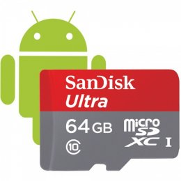 Paměťová karta SanDisk microSDXC 64GB class 10 UHS-I + adaptér SDHC