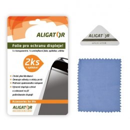 Nová ochranná fólie ALIGATOR HTC Desire, 2ks + aplikátor