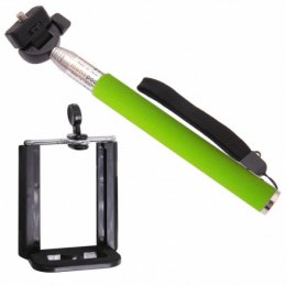 Držák - tyč pro focení selfie - zelený